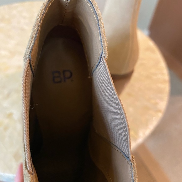 B.P. leather & textile upper taupe ankle boots - Picture 2 of 6